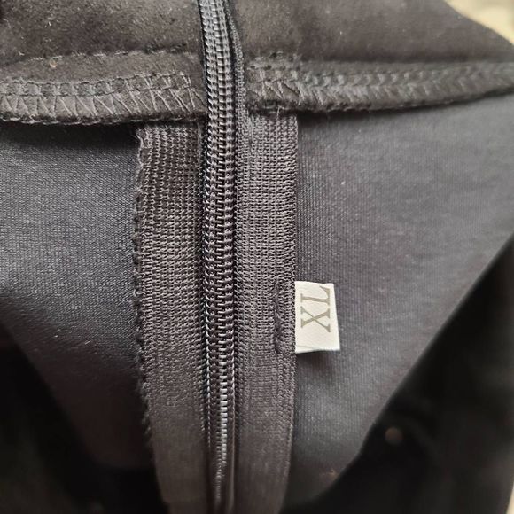 Black Faux Suede Lace Up Mini Skirt XL - Picture 7 of 9